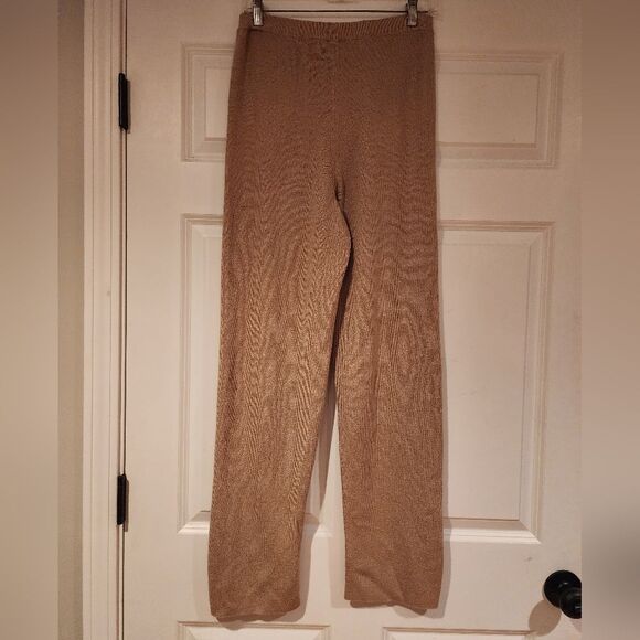 Chico's stretchy tan heavyweight sweater pants - Picture 4 of 4